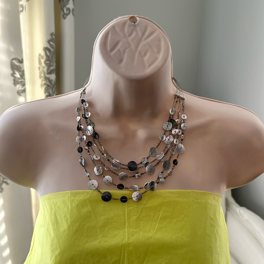 Beautiful Silver colored Adjustable Necklace